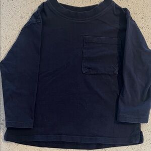 Zara Navy Blue Kids Long Sleeve Shirt